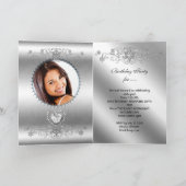 Kaart Quinceanera Silver Tiara (Binnen)