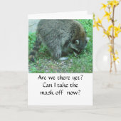 Kaart, Raccoon: "Zijn we er nog? Kaart (Gele Bloem)