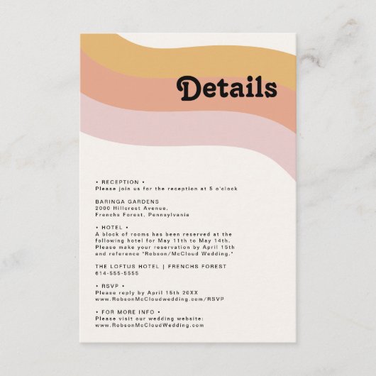 Kaart Rainbow Details Enclosure van Modern Retro 7 (Voorkant)