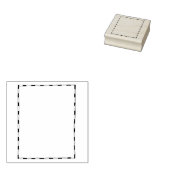 Kaart Rand Rubber Stamp Rubberstempel (Gestempeld)