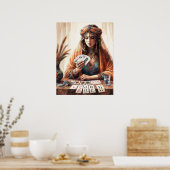 *~* Kaart Reader 6 A100 Psychic Boho Gypsy Poster (Keuken)