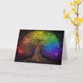 Kaart regenboogbomen (Gele Bloem)