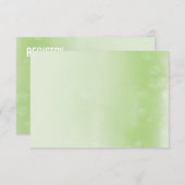KAART REGISTRY : ombre waterverf appel green (Voorkant / Achterkant)