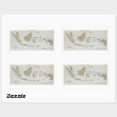 Kaart Republiek Indonesië (1957) Rechthoekige Sticker (Vel)