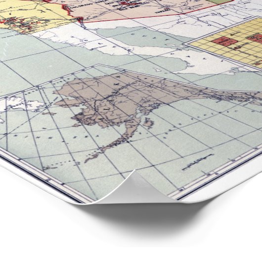 KAART: RESERVATIONS, 1892 POSTER (Hoek)