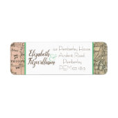  kaart retouradreslabel etiket (Voorkant)