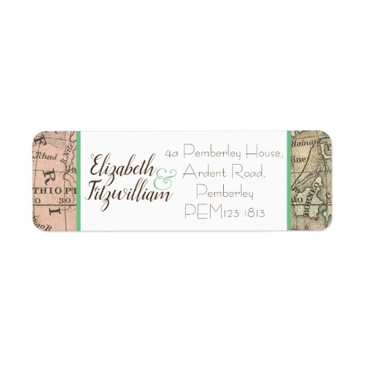  kaart retouradreslabel etiket (Voorkant)