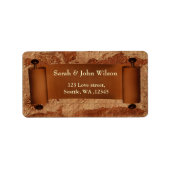 kaart, retouradreslabel etiket (Voorkant)