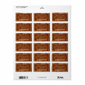  kaart, retouradreslabel etiket (Full Sheet)