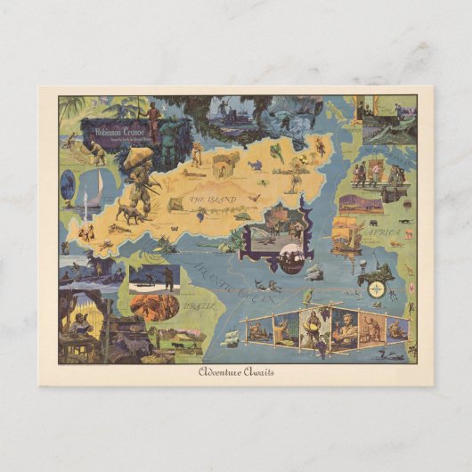 kaart Robinson Crusoe Adventure wacht (Voorkant)