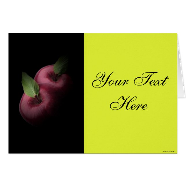 Kaart rode appels (Voorkant Horizontaal)