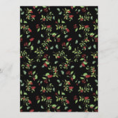 Kaart Rode bessen en winterfeestdag (Achterkant)