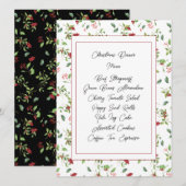 Kaart Rode bessen en winterfeestdag (Voorkant / Achterkant)