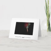 Kaart rode en groene handpalm (Achterkant)