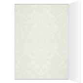 Kaart Rode en ivory Damask-tabelnummer (Binnen (Links))