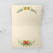 Kaart rode en Oranje grafische Rozen Moederdag (Binnen)