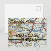 kaart rode lodge MT (Voorkant / Achterkant)