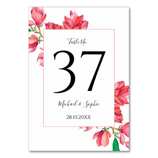 Kaart Rode roze bruiloft (Achterkant)