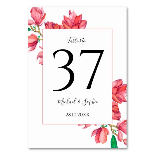 Kaart Rode roze bruiloft (Voorkant)