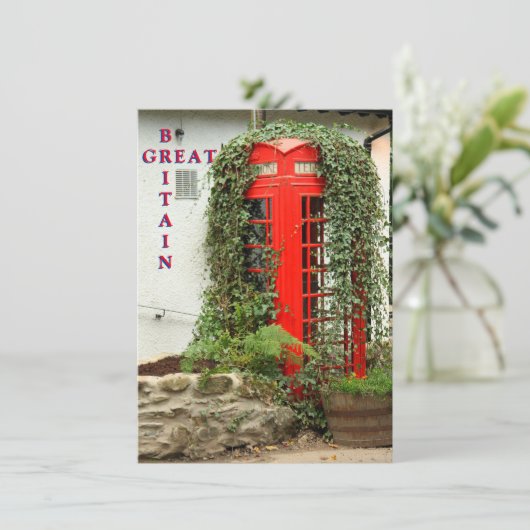 Kaart rode telefoondoos (Staand voorkant)