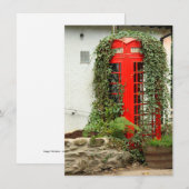 Kaart rode telefoondoos (Voorkant / Achterkant)