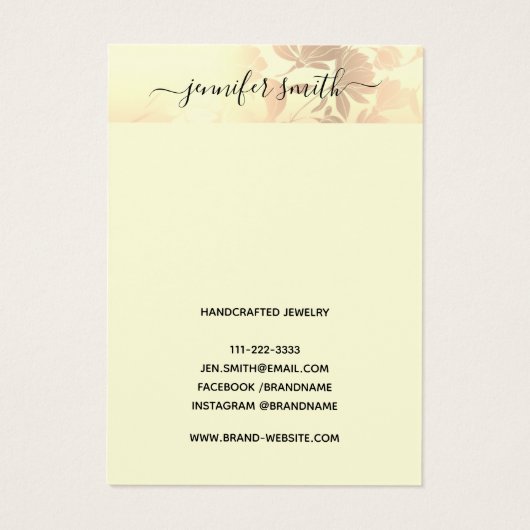 Kaart Romantic Roze Blush (Achterkant)