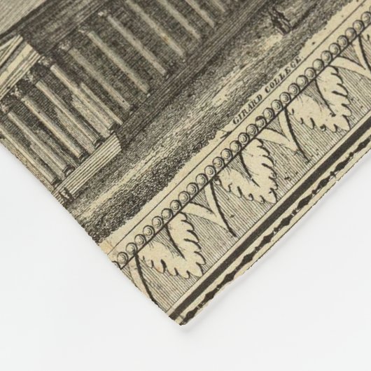 Kaart rond de stad Philadelphia Fleece Deken (Hoek)