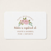 Kaart Roos  cadeau invoegen (Voorkant)