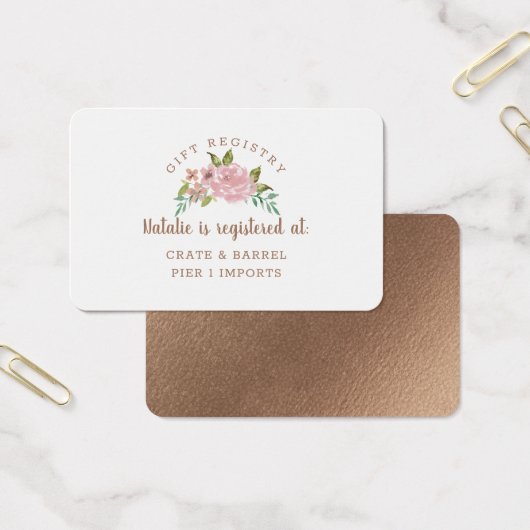 Kaart Roos  cadeau invoegen (Kantoor)