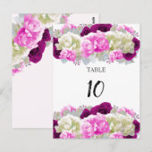 Kaart roos- en pony-roze tafel (Voorkant / Achterkant)