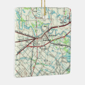  kaart Rosenberg TX Keramisch Ornament (Rechts)