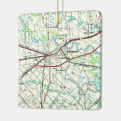  kaart Rosenberg TX Keramisch Ornament (Links)