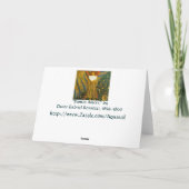 Kaart: Rossetti's schilderij van liefde Feestdagen Kaart (Achterkant)