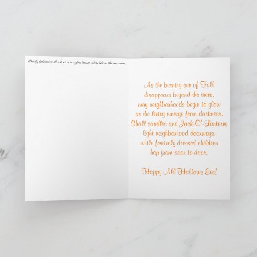 kaart "Rotting Pumpkin Awaits" (Binnen)