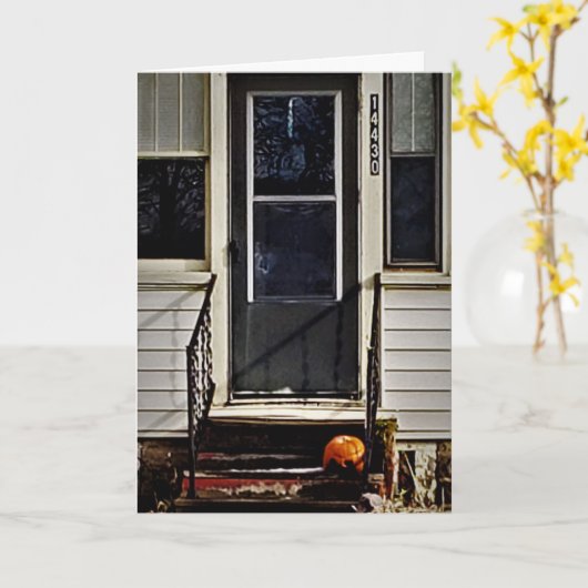 kaart "Rotting Pumpkin Awaits" (Gele Bloem)