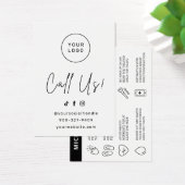 Kaart Roze Brows Aftercare PMU Brow Instructions (Bureau)