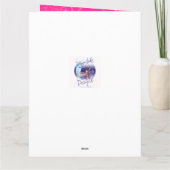 Kaart Roze Cheerleader van de Verjaardag van (Achterkant)