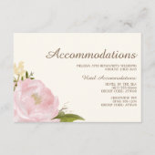 Kaart roze pinda's bruiloft (Voorkant)