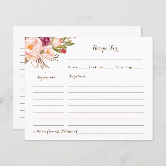 Kaart Roze Vrijgezellenfeest (Voorkant / Achterkant)