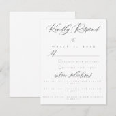 Kaart RSVP-respons (Voorkant / Achterkant)