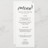 Kaart Rustic Branches Menu (Voorkant / Achterkant)