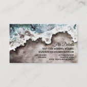 Kaart Rustic Ocean Wedding Website (Voorkant)