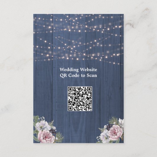 Kaart Rustic Wood Lichten Fotogegevens (Achterkant)