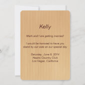 Kaart Rustige Red Mason Jars Bridesmaid (Achterkant)