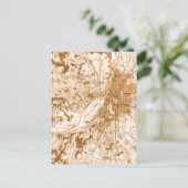  kaart Salem Oregon (Staand voorkant)