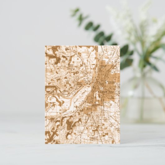  kaart Salem Oregon (Staand voorkant)