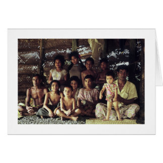 Kaart, SAMOAN FAMILY PORTRAIT, SAVAII, 1968