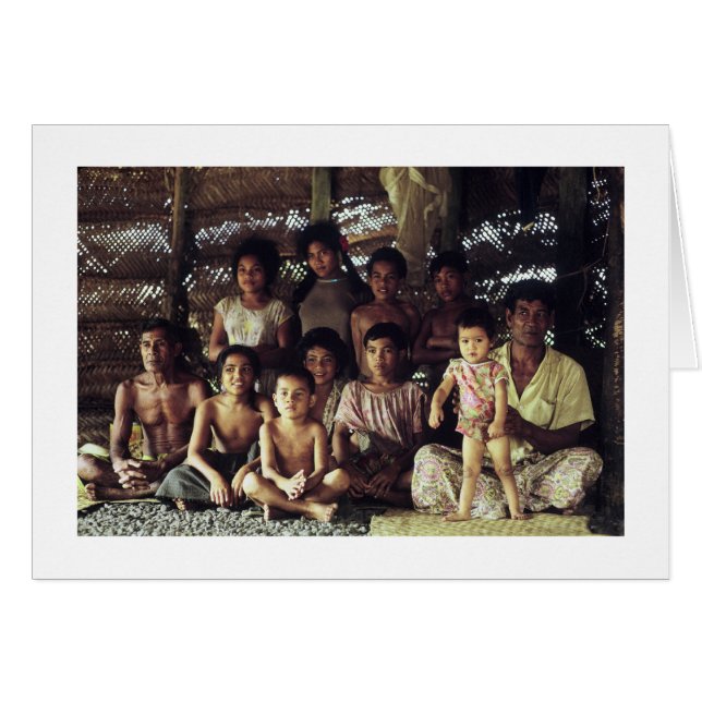 Kaart, SAMOAN FAMILY PORTRAIT, SAVAII, 1968 (Voorkant Horizontaal)