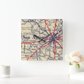  kaart San Antonio Vierkante Klok (Huis)