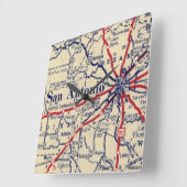  kaart San Antonio Vierkante Klok (Hoek)